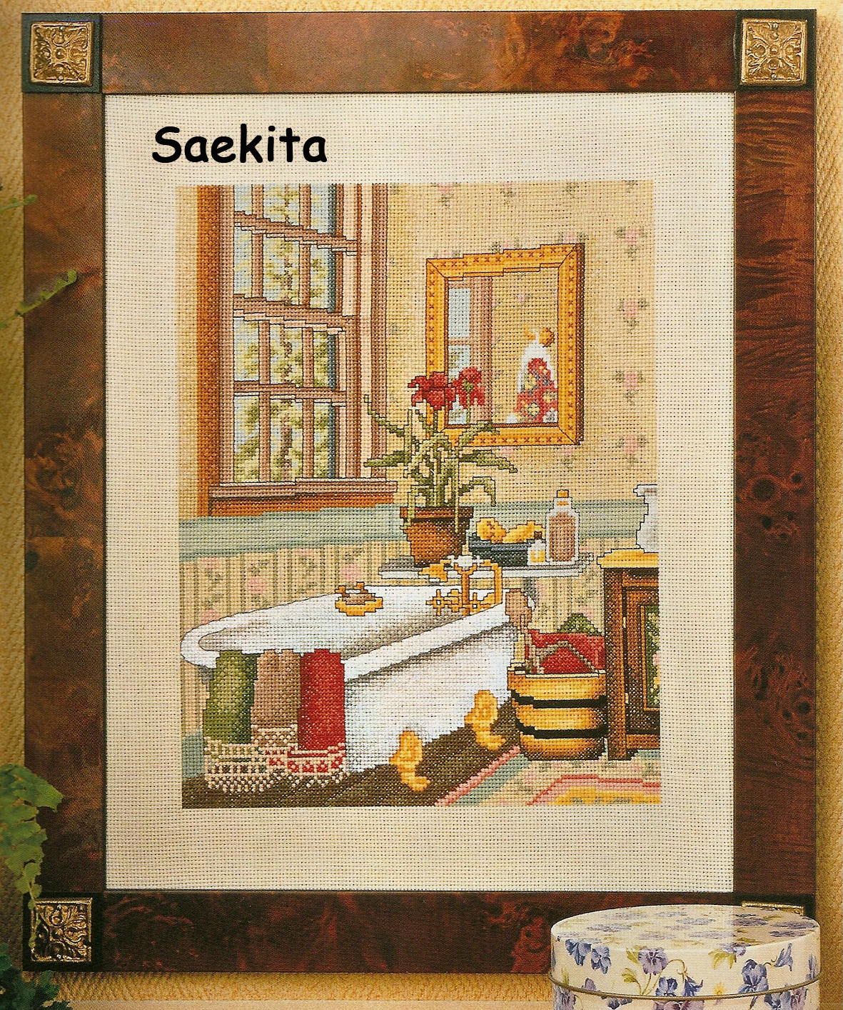 Schema punto croce Bagno Marone 01