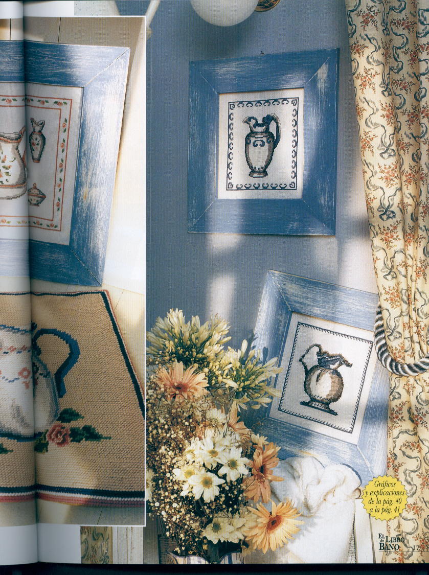 Schema punto croce Libro Del Bagno 13