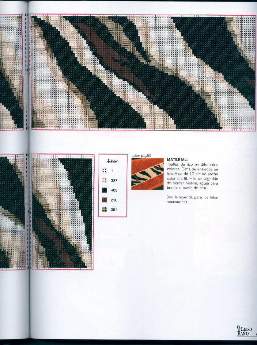 Schema punto croce Libro Del Bagno 53