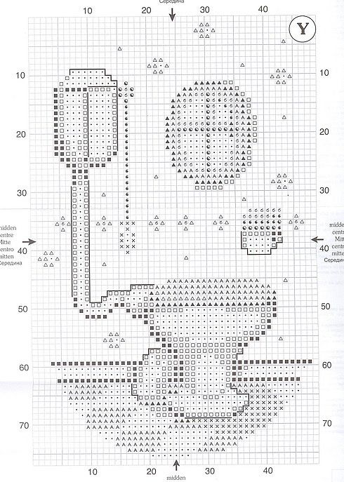 Schema punto croce Portarotolo 03