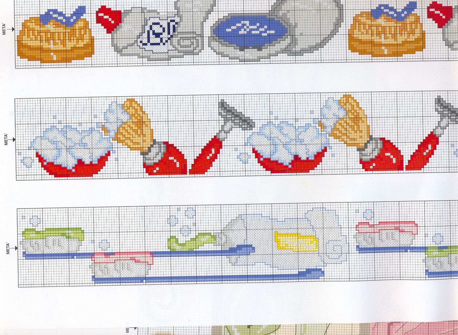 Schema punto croce Schema Barba 02