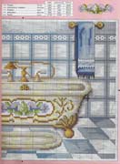 Schema punto croce Bagno Azzurro 03