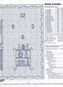 Schema punto croce Orologio Bagno 07