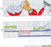 Schema punto croce Schema Barba