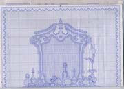 Schema punto croce Specchiera 05