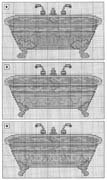 Schema punto croce Vasca Da Bagno 09