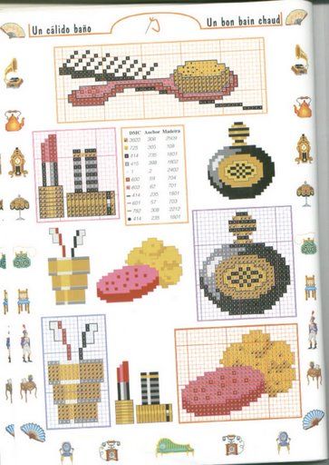 Schema punto croce Trucchi 03