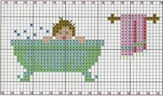 Schema punto croce Vasca