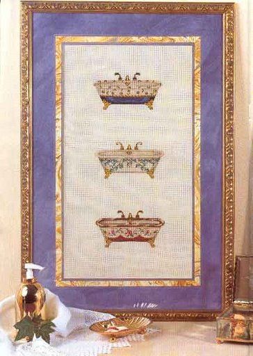 Schema punto croce Vasca Da Bagno 04