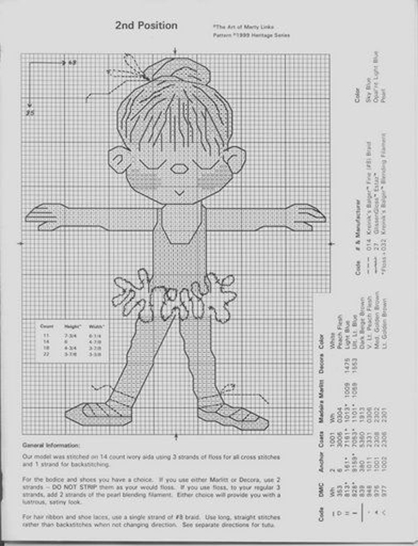 Schema punto croce Bimba