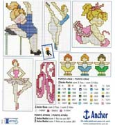 Schema punto croce Danza