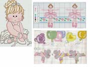 Schema punto croce Orsetti Palloncini