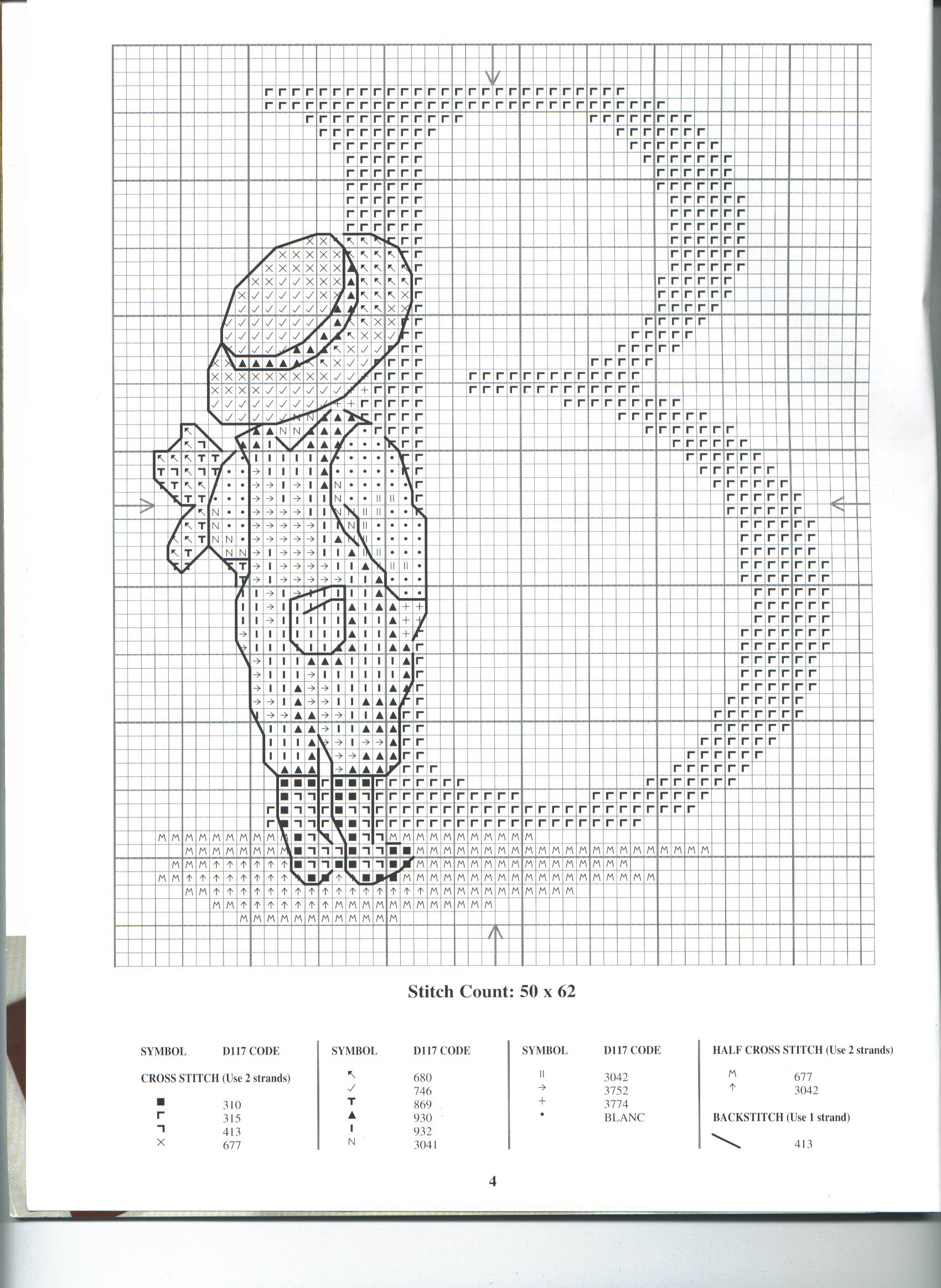Schema punto croce Alfabeto Bimbi B