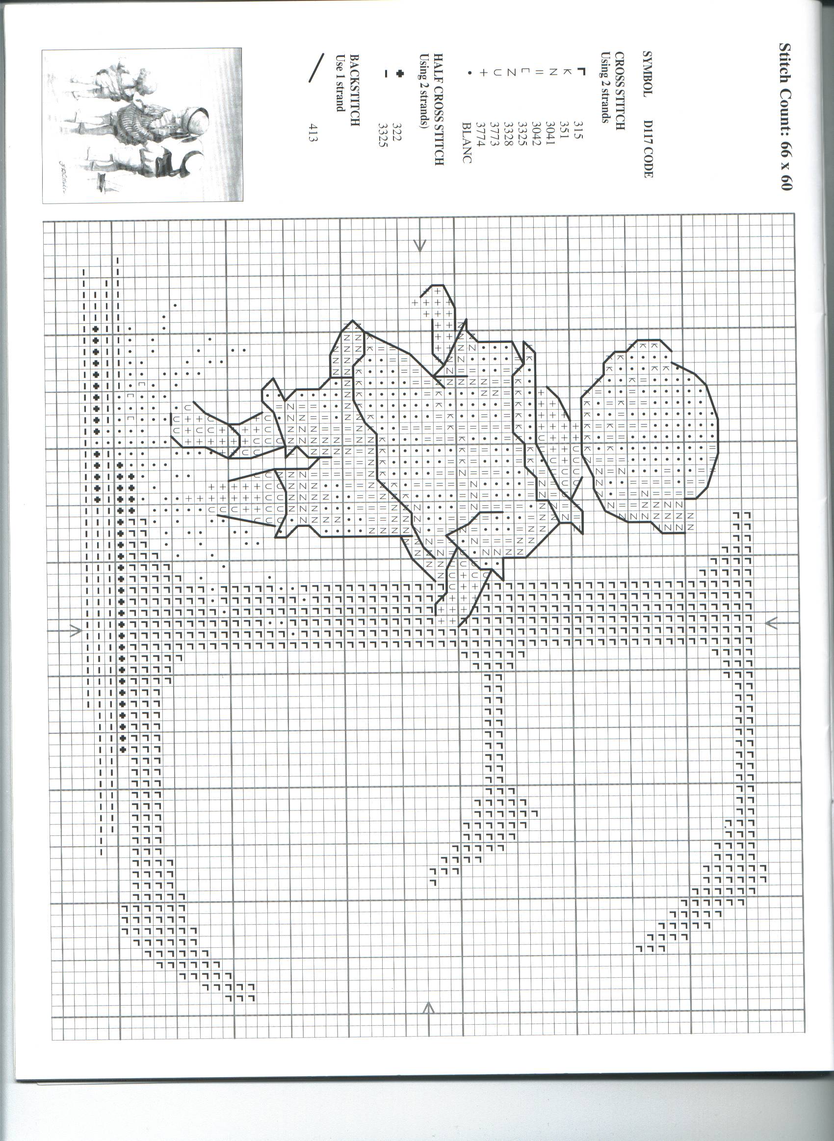 Schema punto croce Alfabeto Bimbi E
