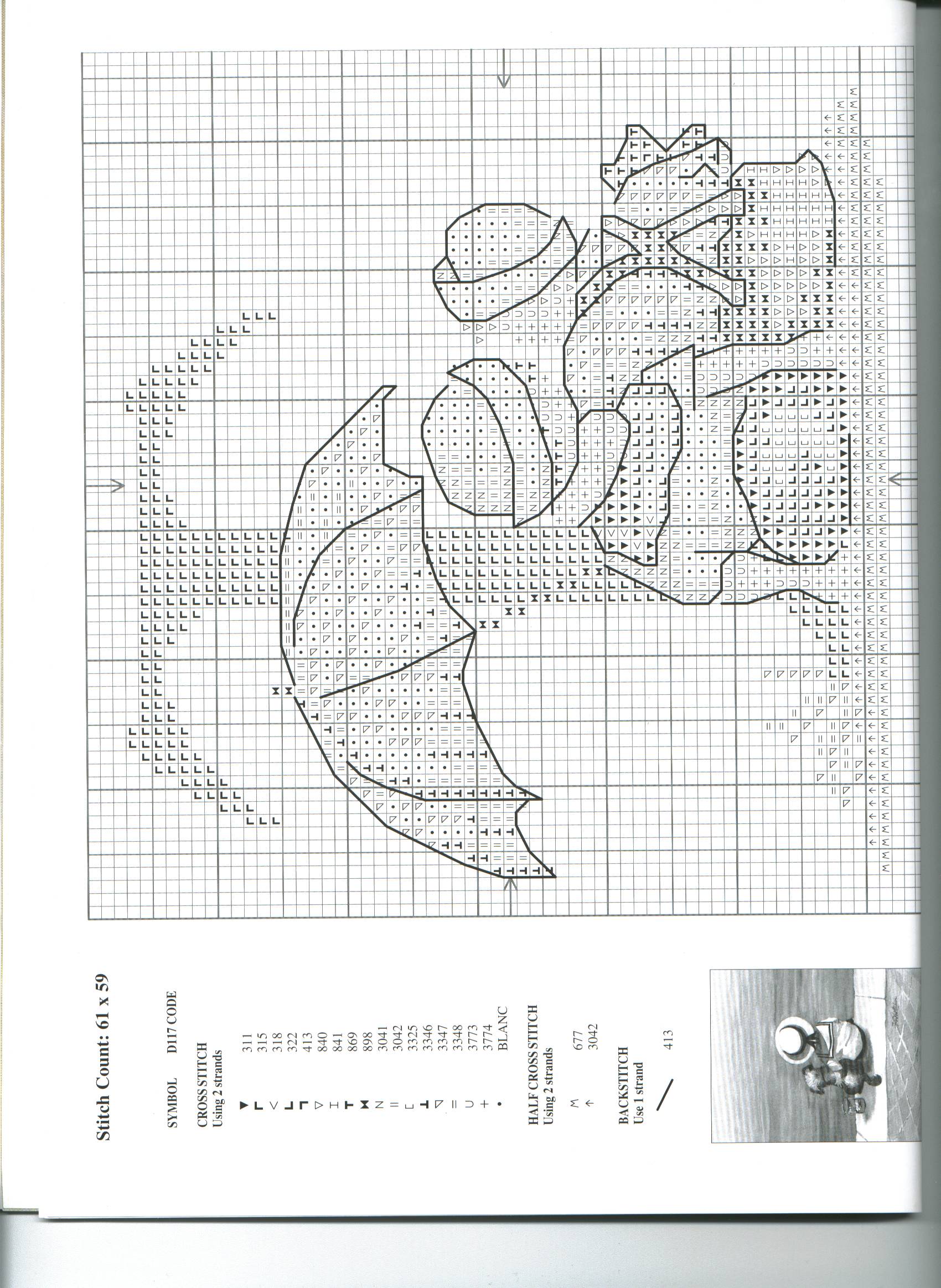Schema punto croce Alfabeto Bimbi T