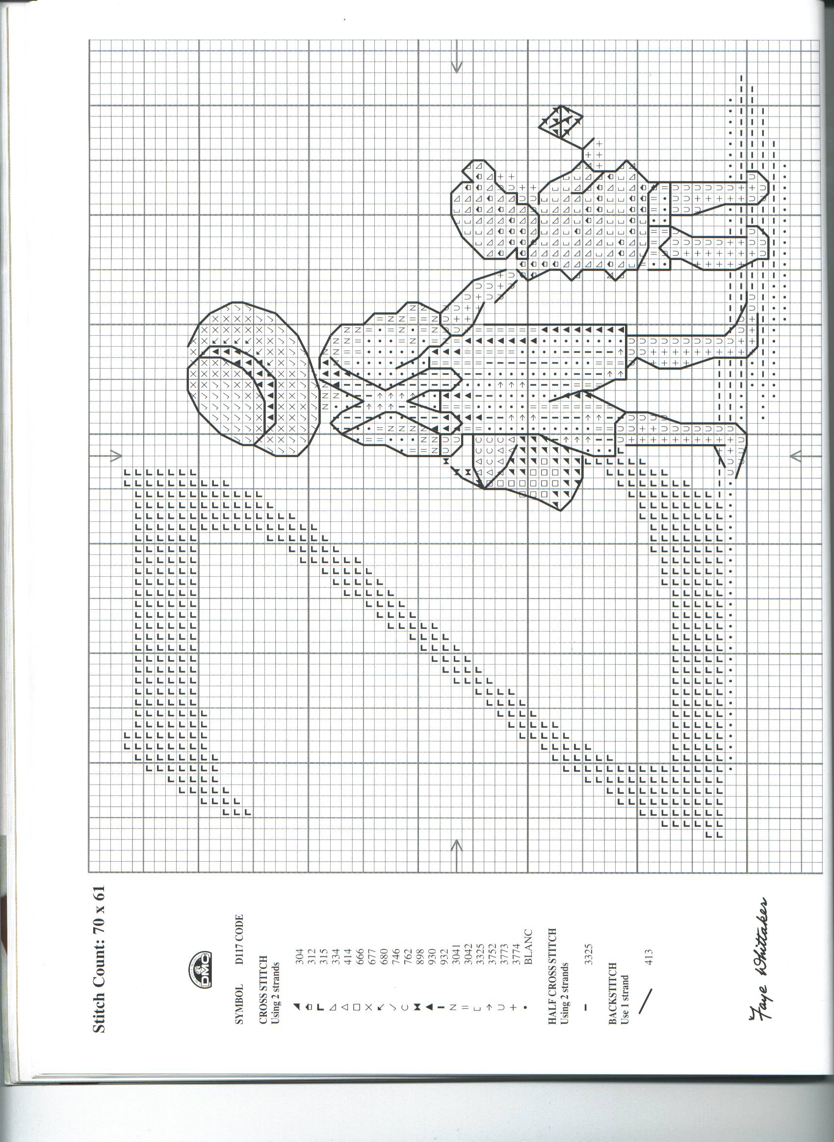 Schema punto croce Alfabeto Bimbi Z