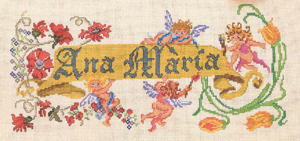 Schema punto croce Ana Maria 1