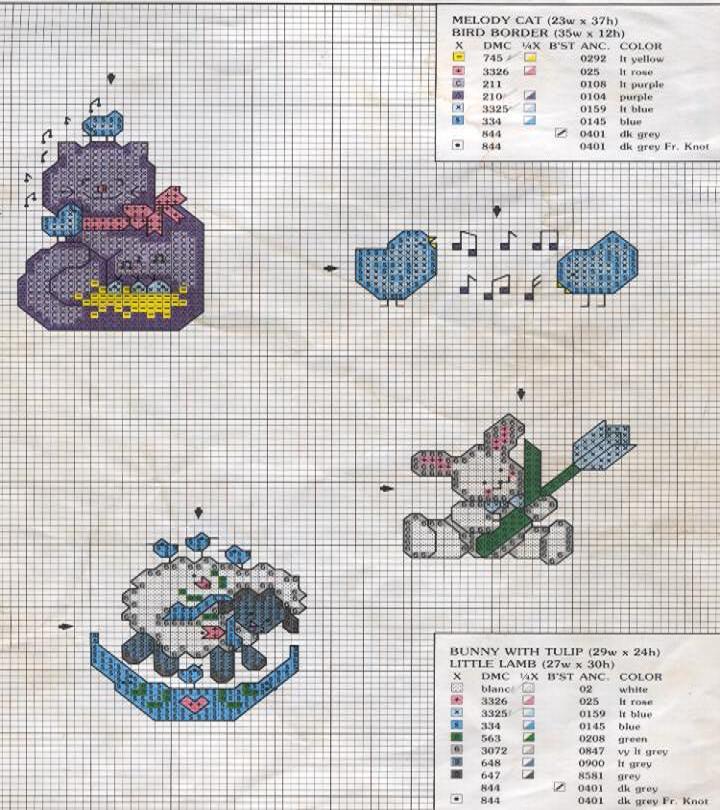 Schema punto croce Baby 3