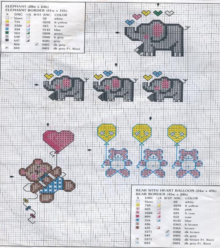 Schema punto croce Baby 4
