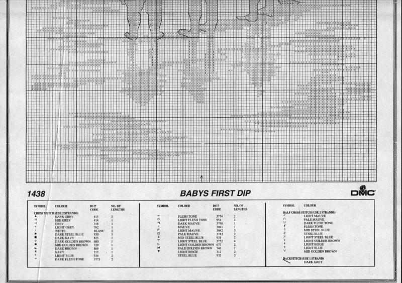 Schema punto croce Baby First Dip 4