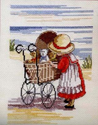 Schema punto croce Baby Minding 1