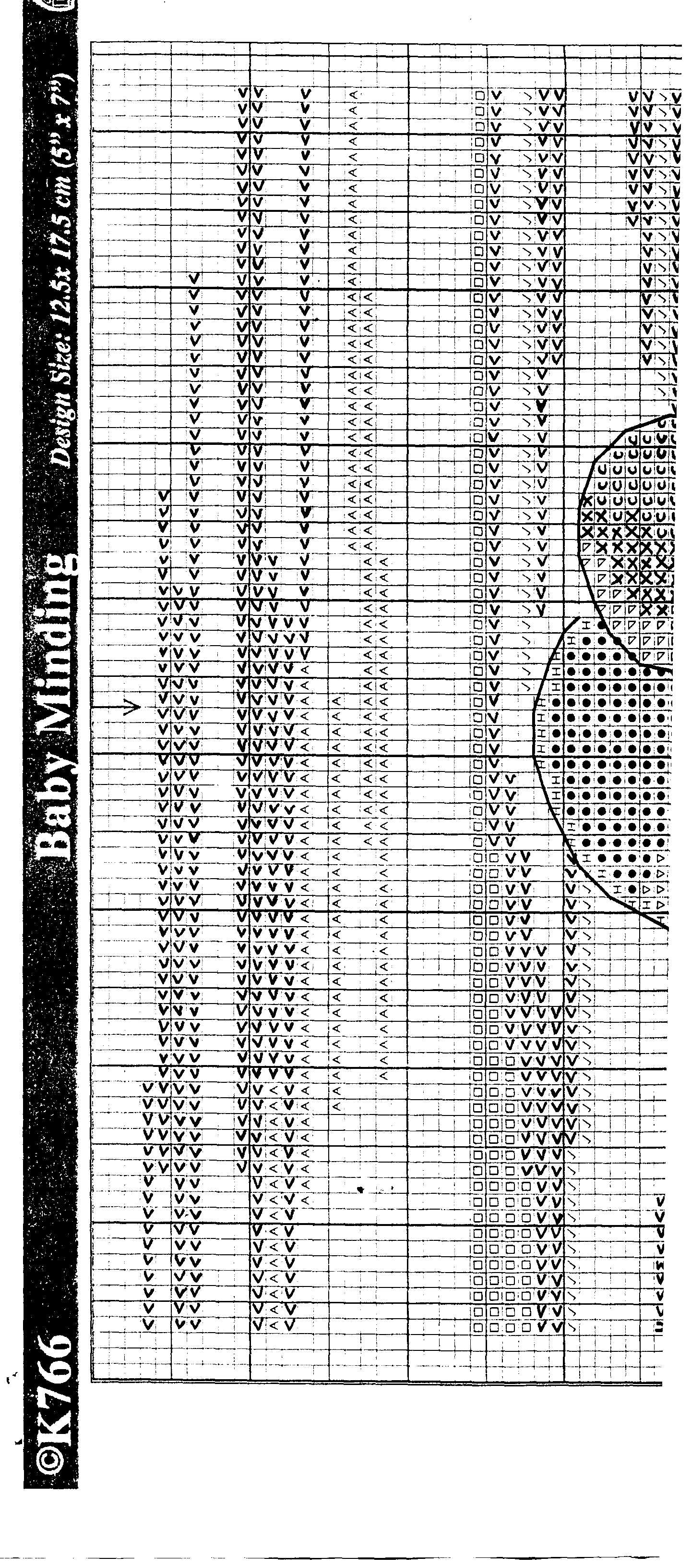 Schema punto croce Baby Minding 2
