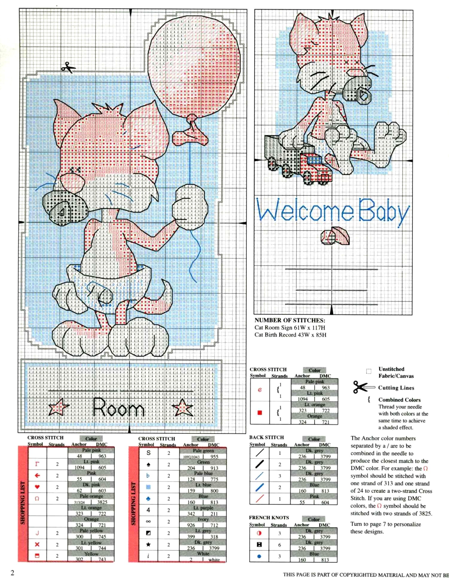 Schema punto croce Baby Toons 2