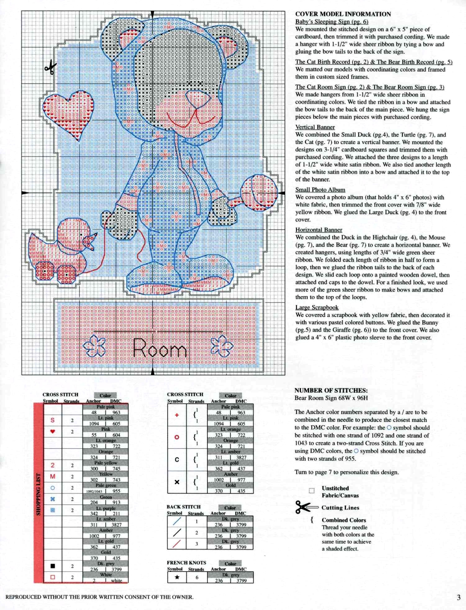 Schema punto croce Baby Toons 3