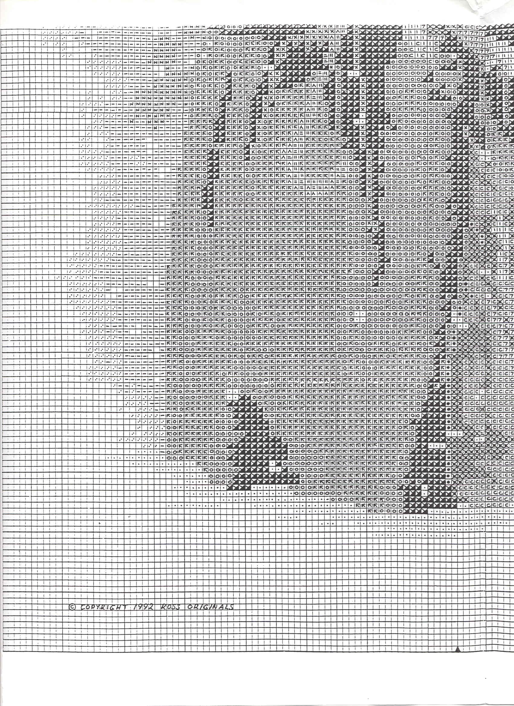 Schema punto croce Baby Winter 6