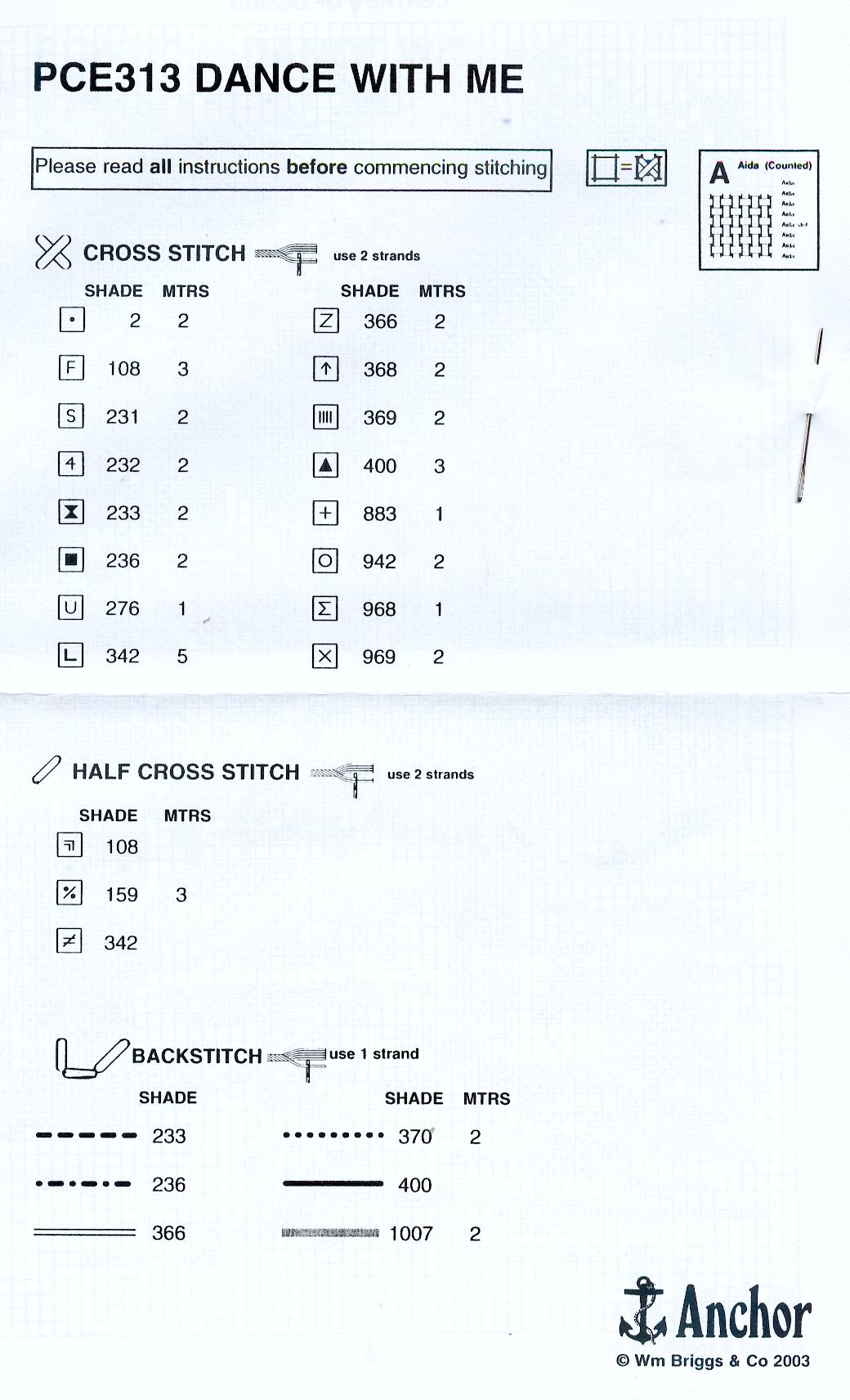 Schema punto croce Balla Con Me 4