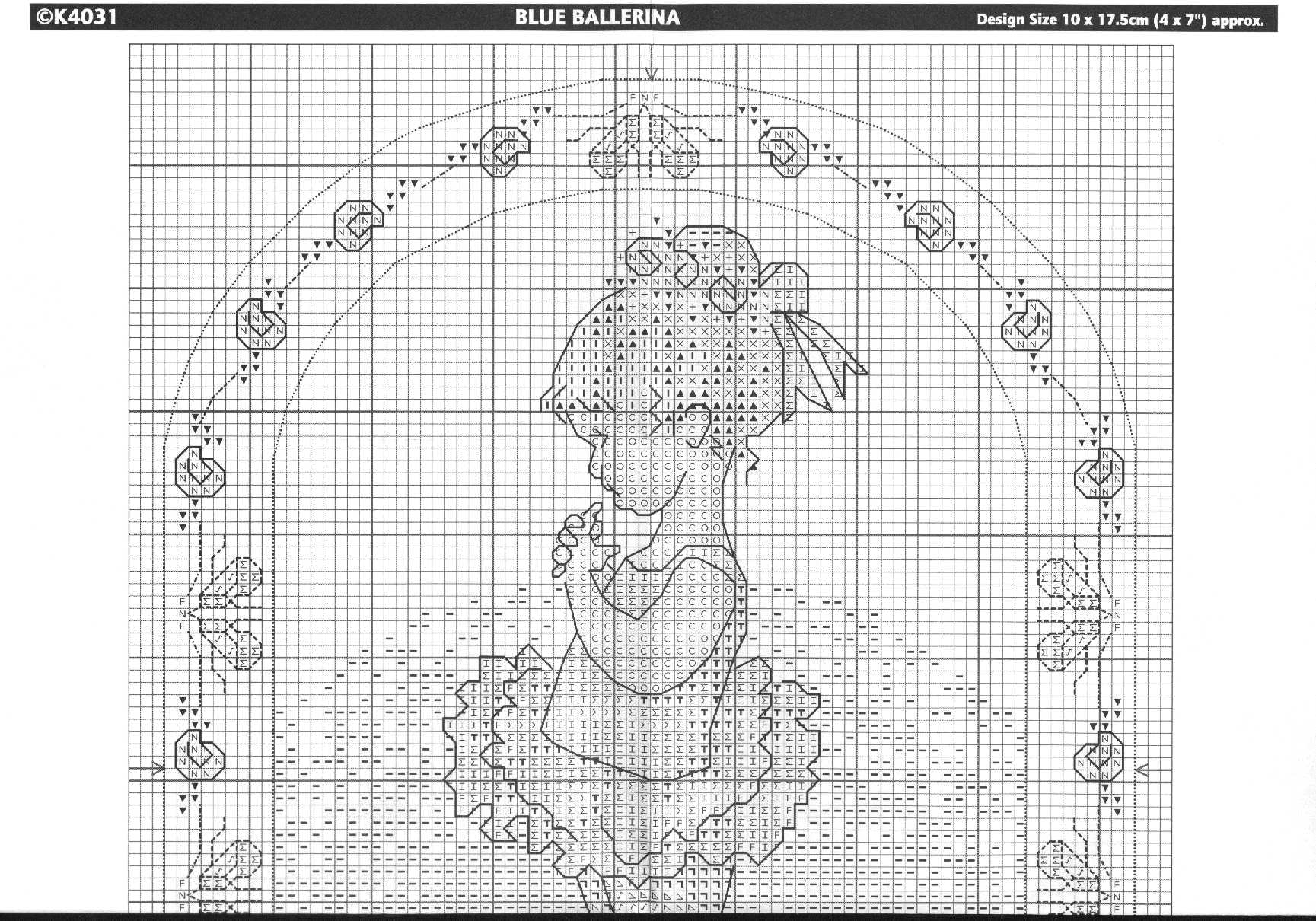 Schema punto croce Ballerina 1