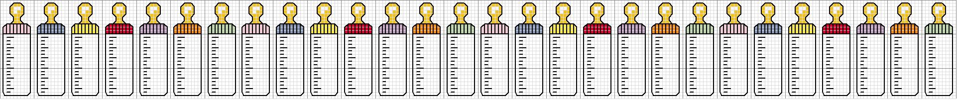Schema punto croce Biberon