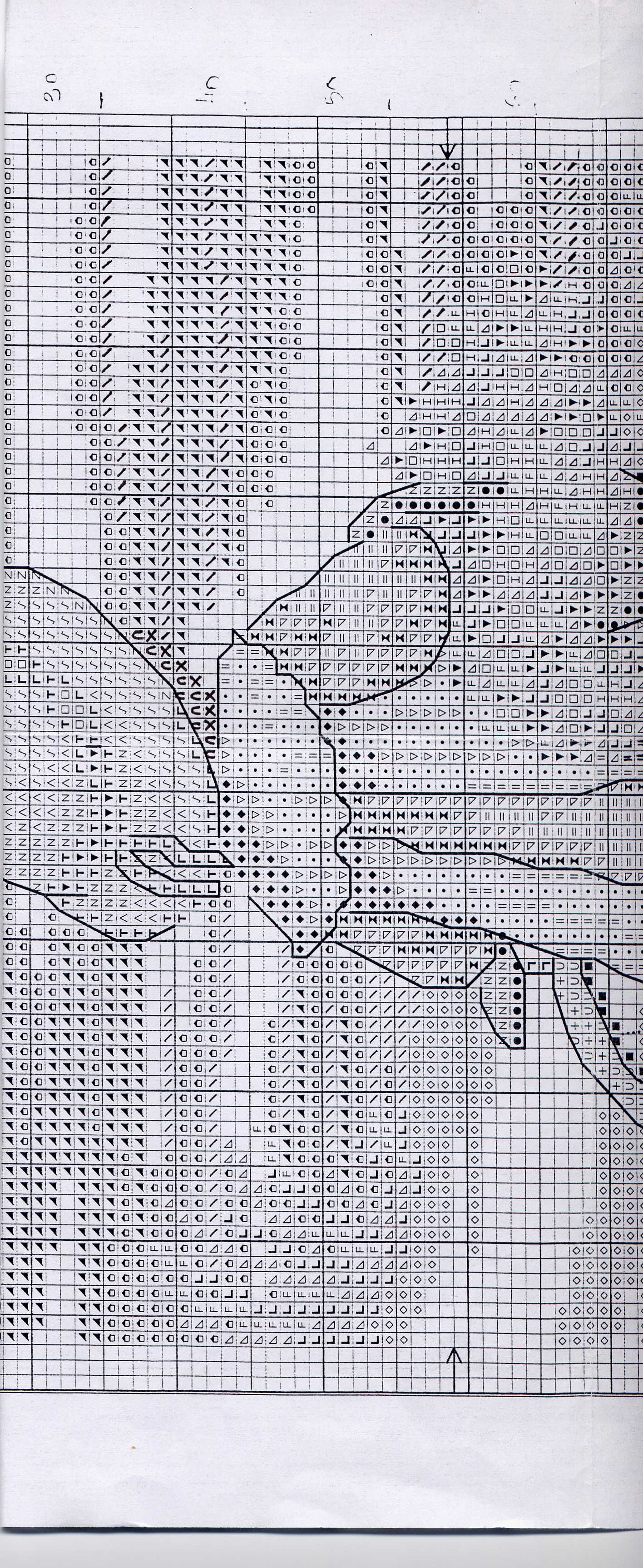 Schema punto croce Bimba Bici 3