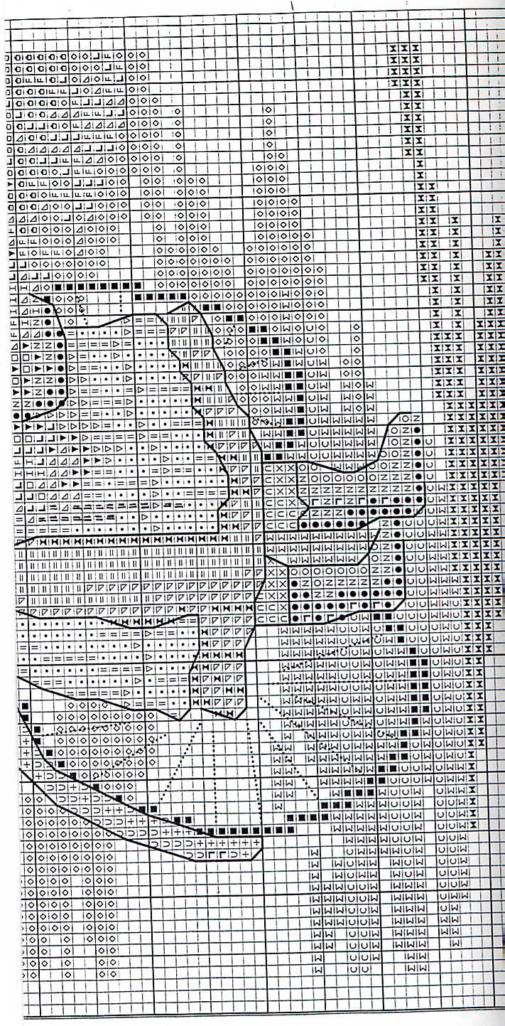 Schema punto croce Bimba Bici 4