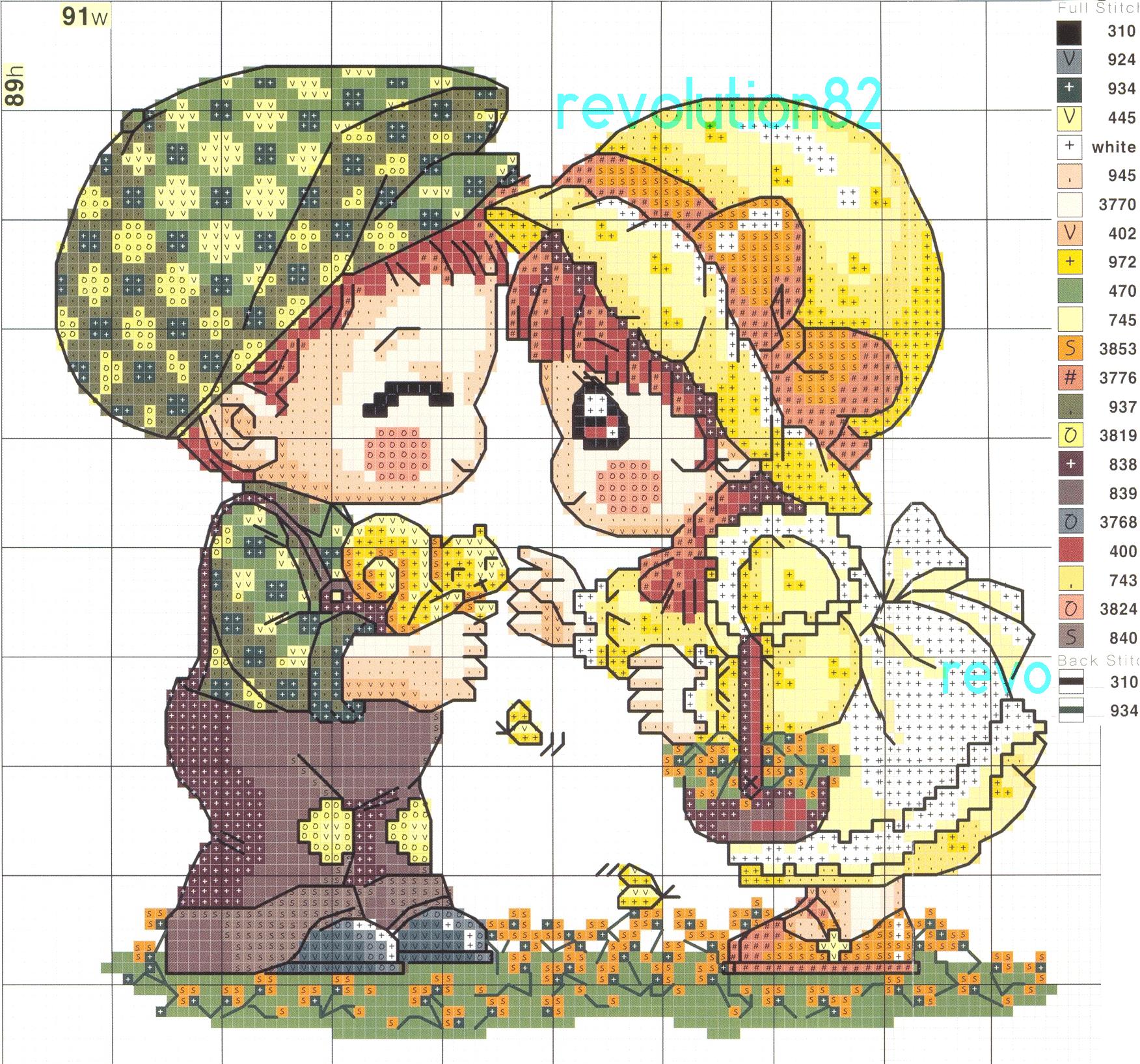 Schema punto croce Bimbi Scoiattolo