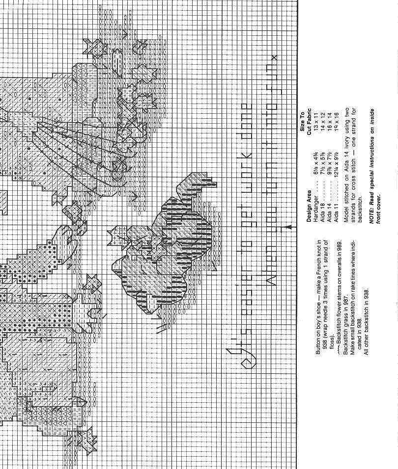 Schema punto croce Bimbi Settembre 3