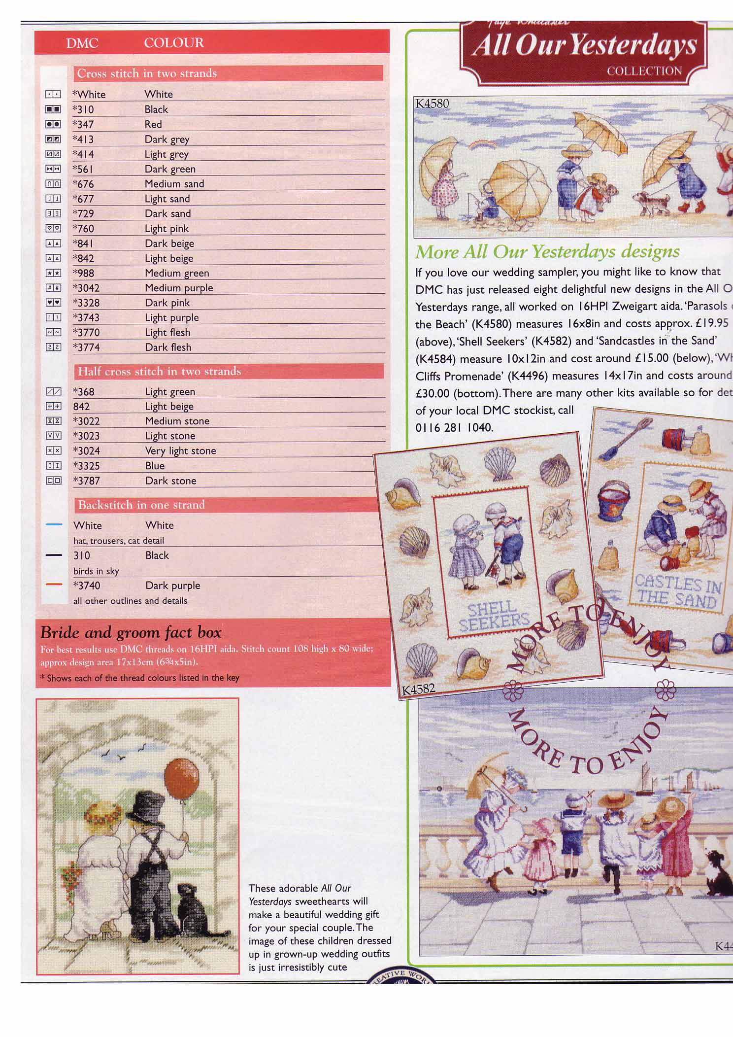 Schema punto croce Bimbi Sposi 1c