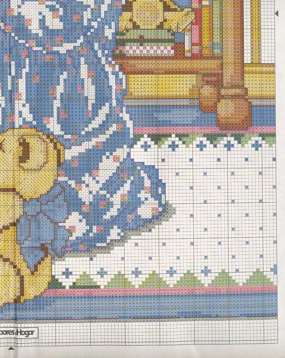 Schema punto croce Bimbo Prega 5