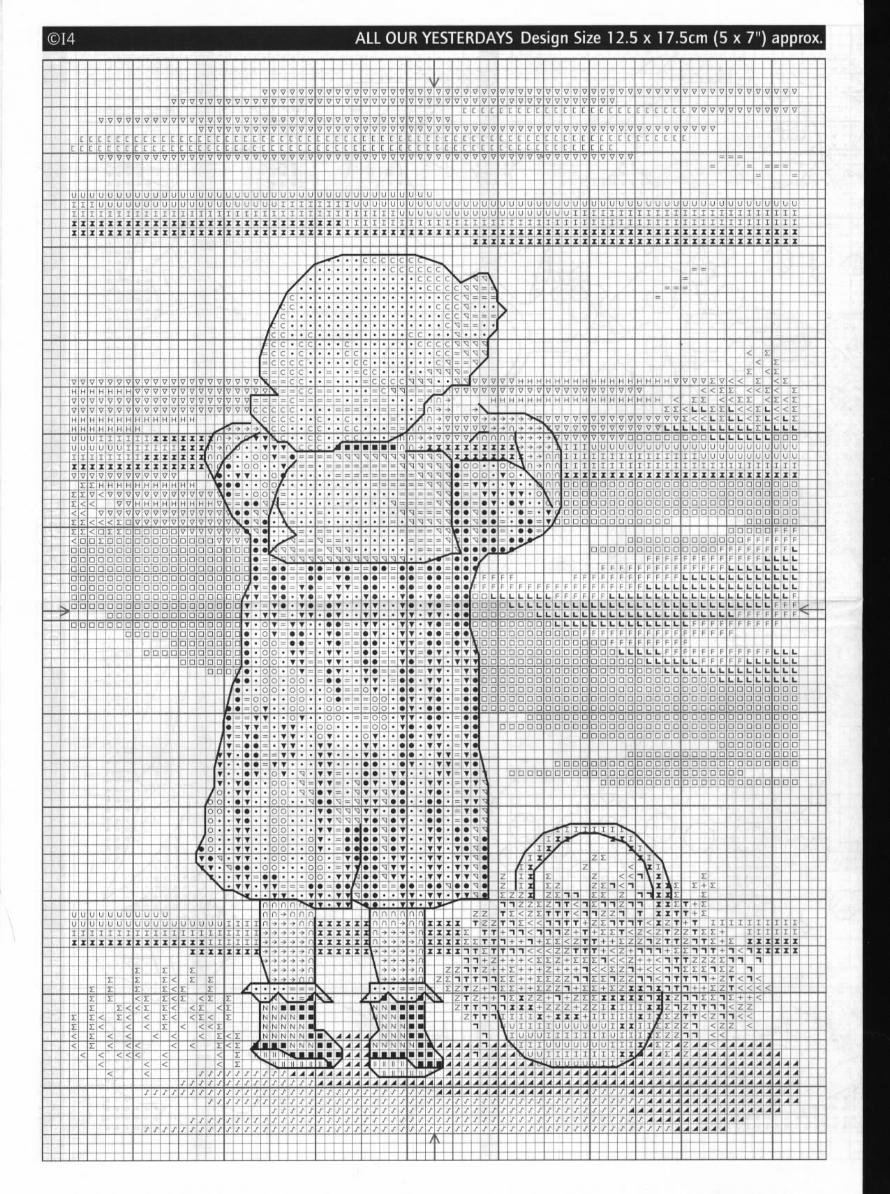 Schema punto croce Bimbo Spalle 1b