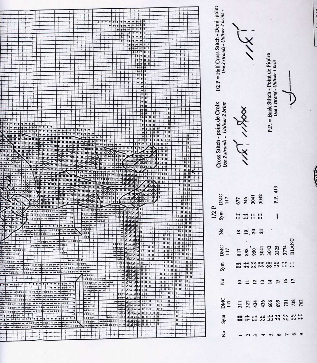 Schema punto croce Bimbo Suona Il Campanello 3