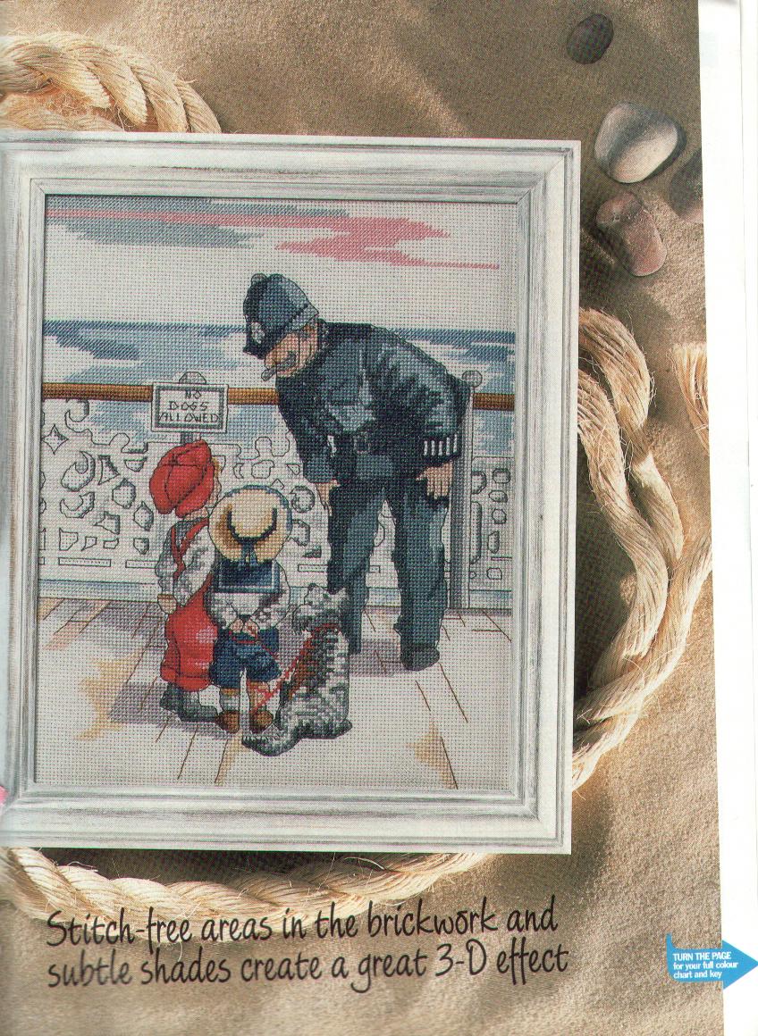 Schema punto croce Cani Non Ammessi 1