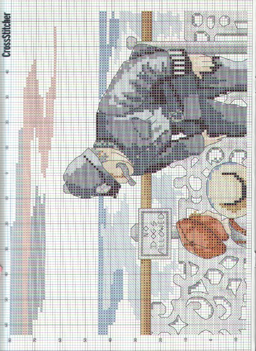 Schema punto croce Cani Non Ammessi 2