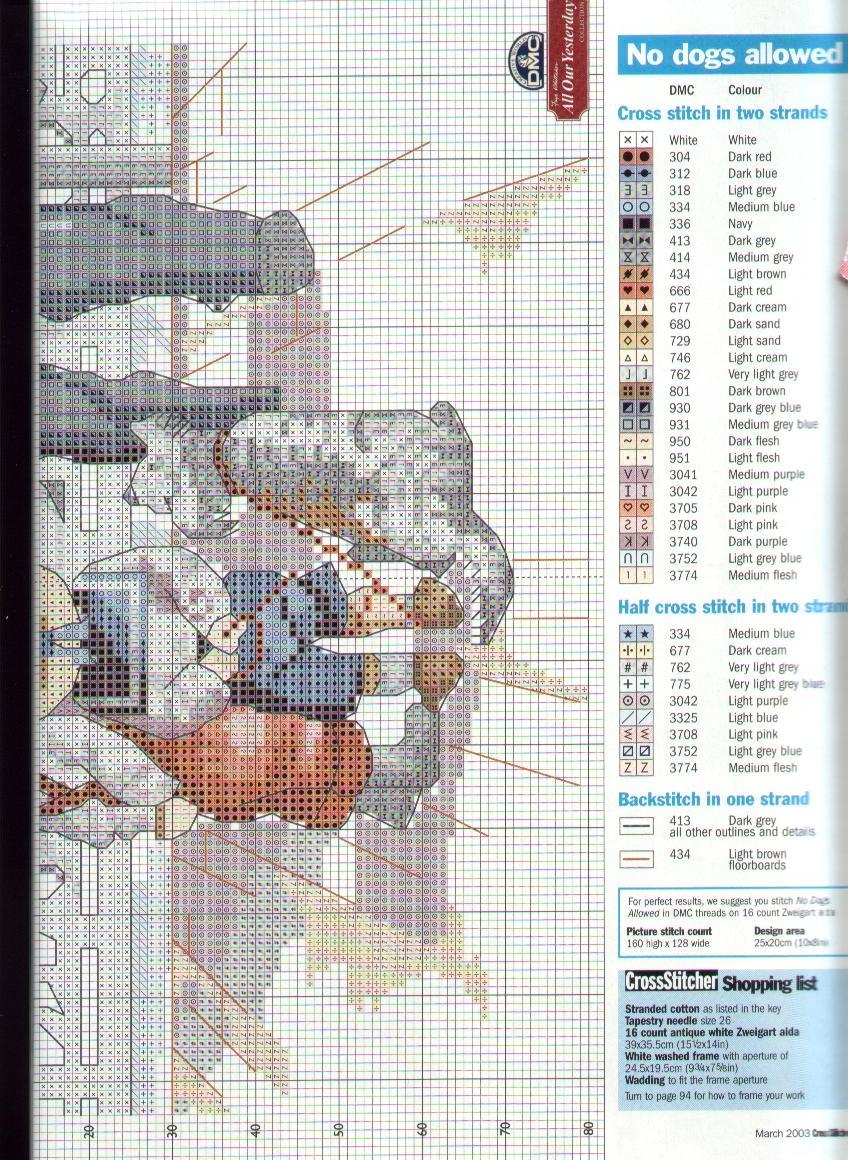 Schema punto croce Cani Non Ammessi 3