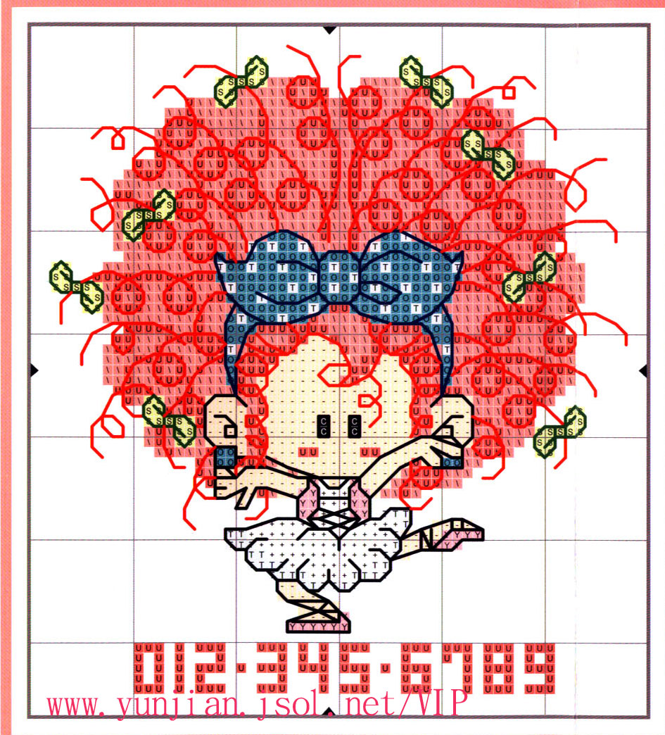 Schema punto croce Capellona Ballerina 1