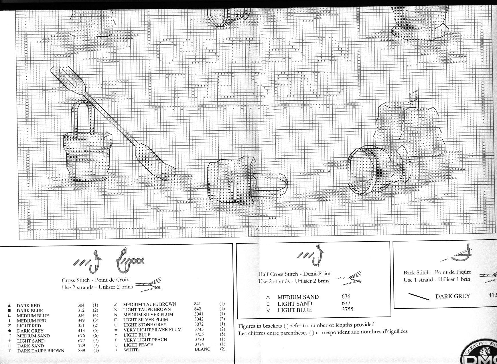 Schema punto croce Castelli Di Sabbia 3