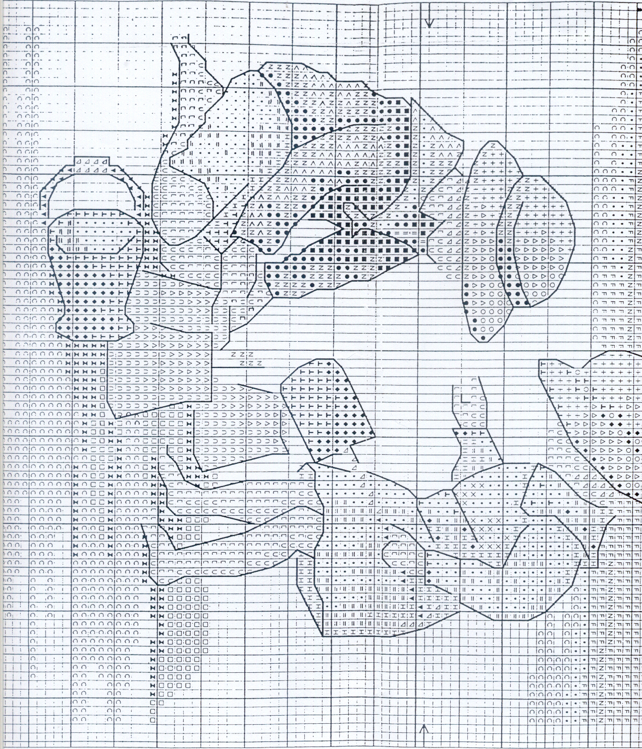 Schema punto croce Castello Di Sabbia 3