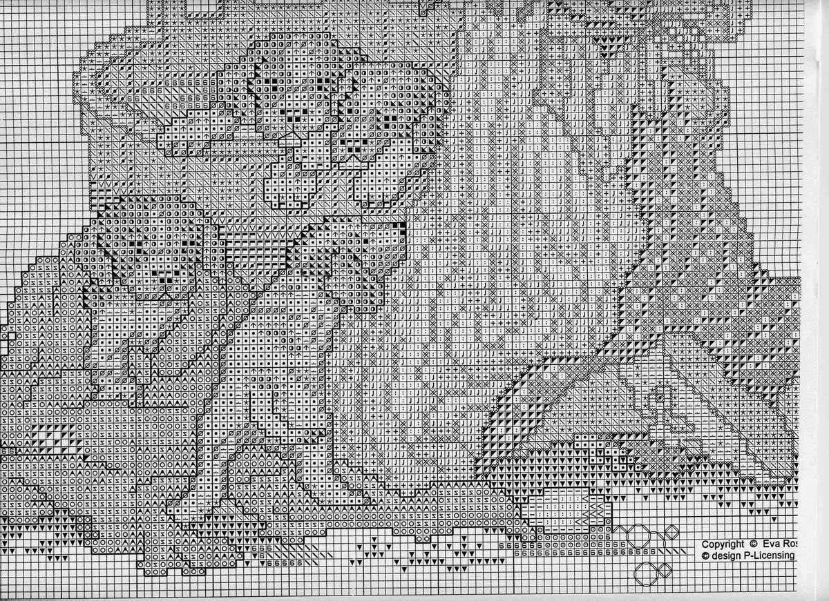 Schema punto croce Clara Wever 5
