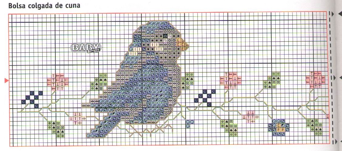 Schema punto croce Corredino 11