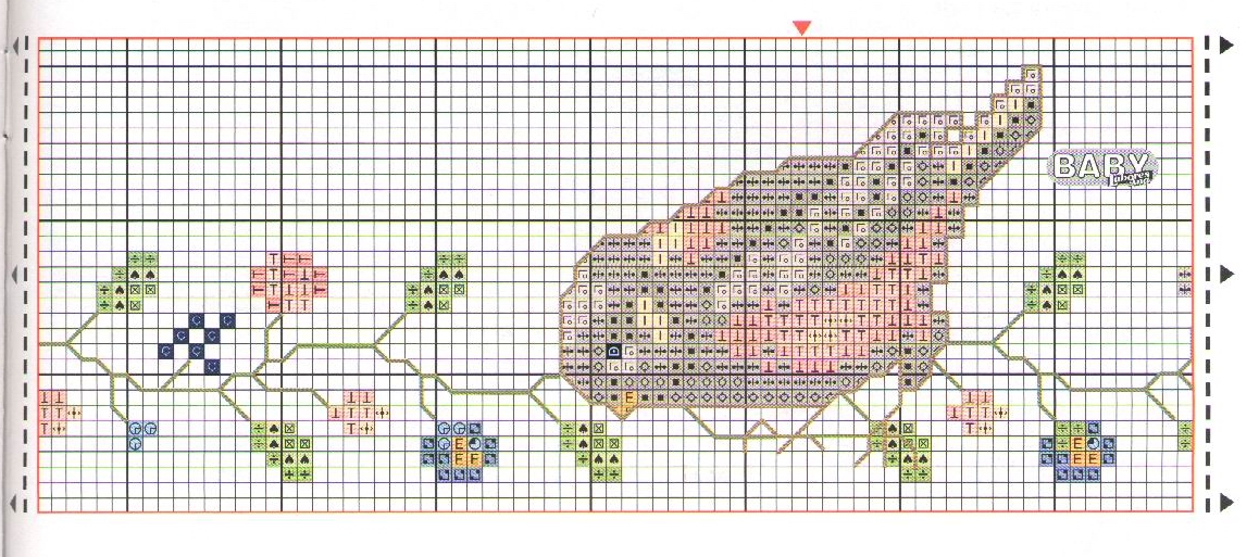 Schema punto croce Corredino 12