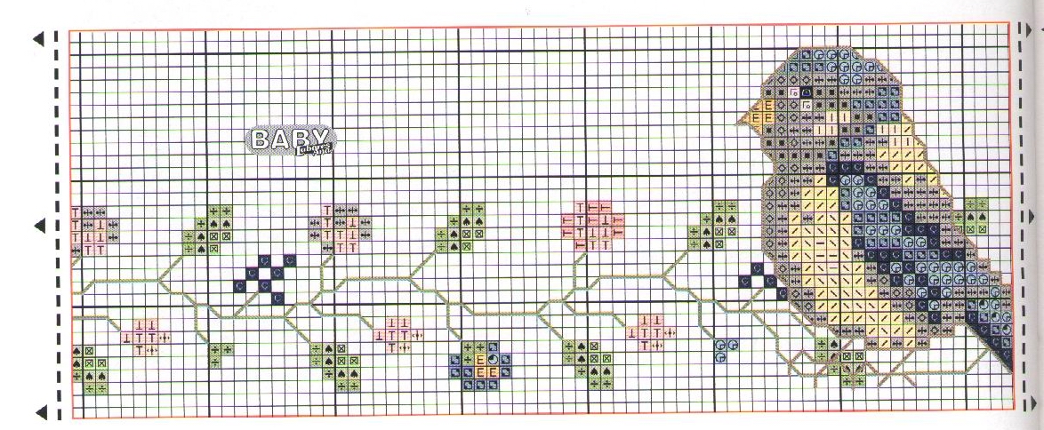 Schema punto croce Corredino 13